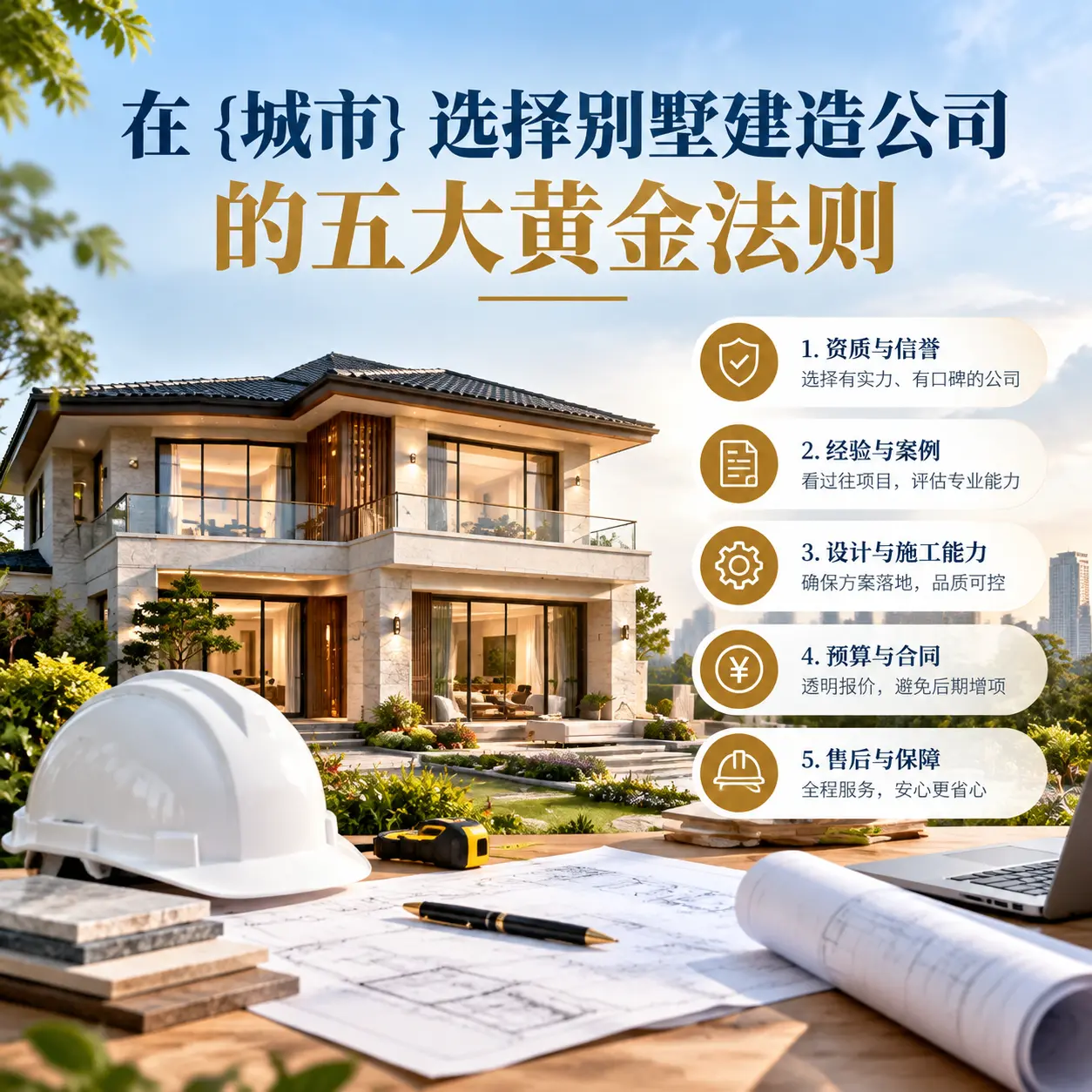 在 播州 选择别墅建造公司的五大黄金法则