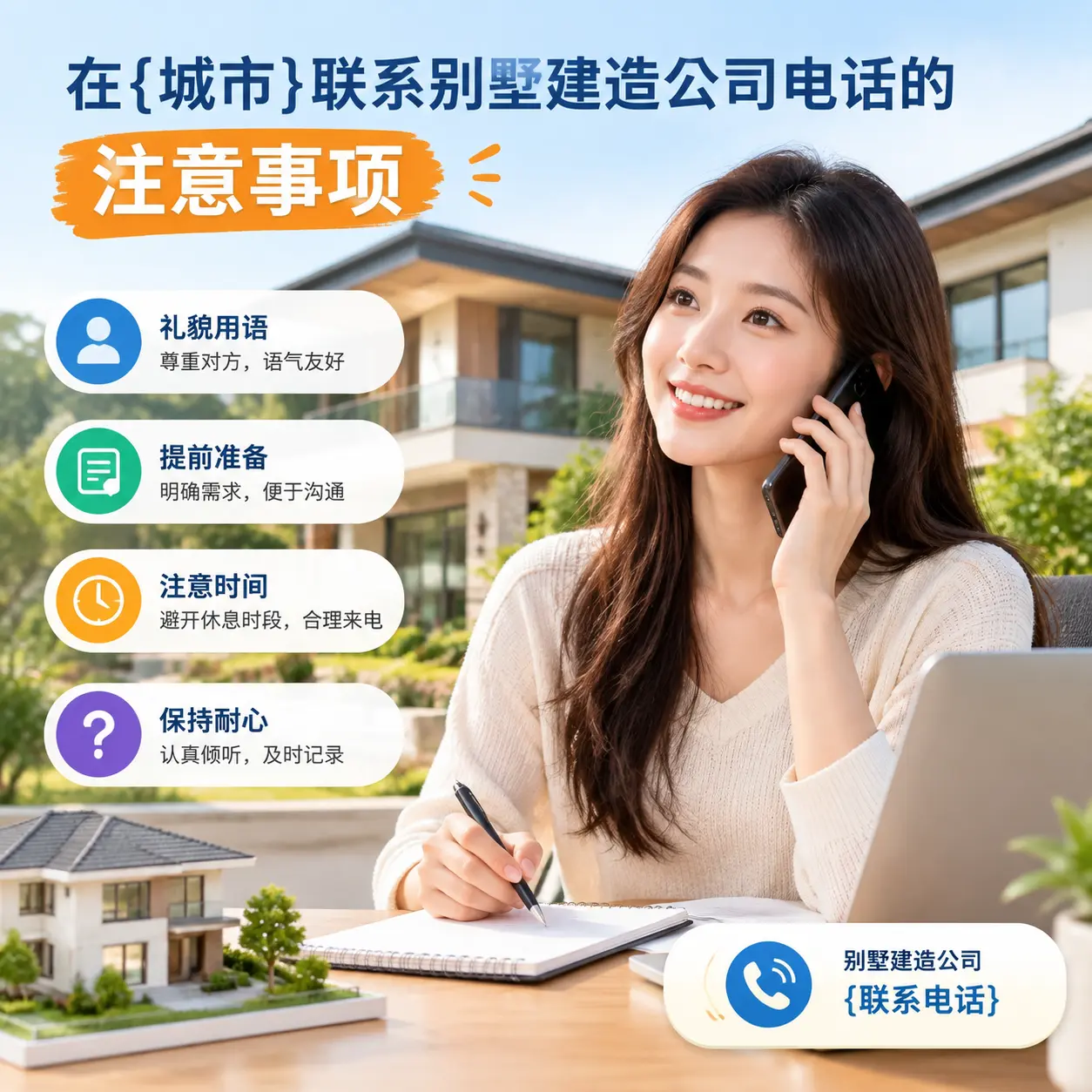 在播州联系别墅建造公司电话的注意事项