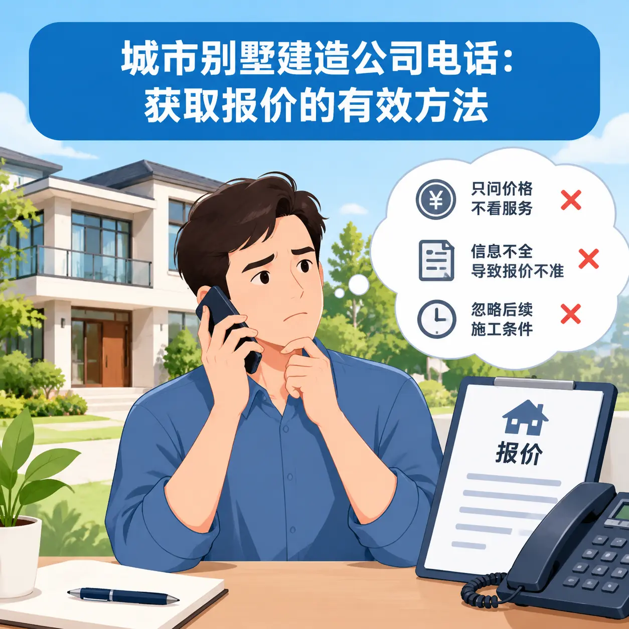 播州别墅建造公司电话：获取报价的有效方法